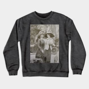 Women friends going out in 1912 Crewneck Sweatshirt